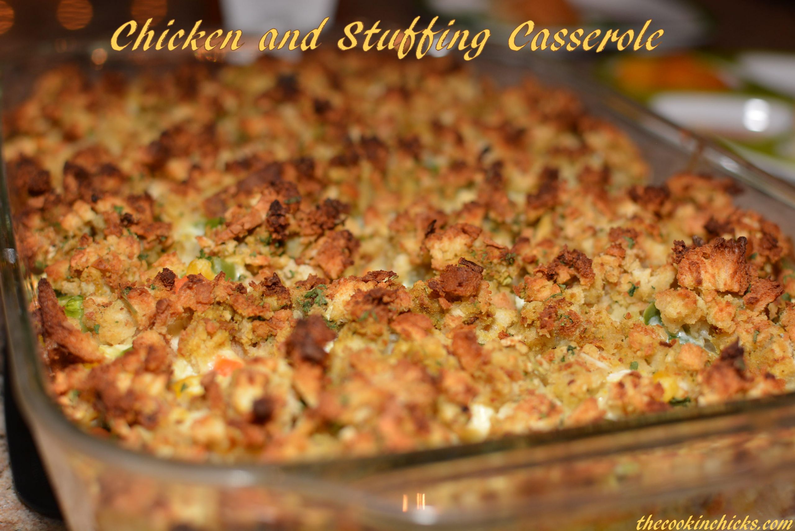 Chicken With Stuffing Casserole
 Chicken and Stuffing Casserole The Cookin Chicks