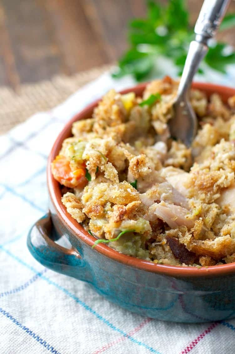 Chicken With Stuffing Casserole
 Slow Cooker Chicken and Stuffing Casserole The Seasoned Mom