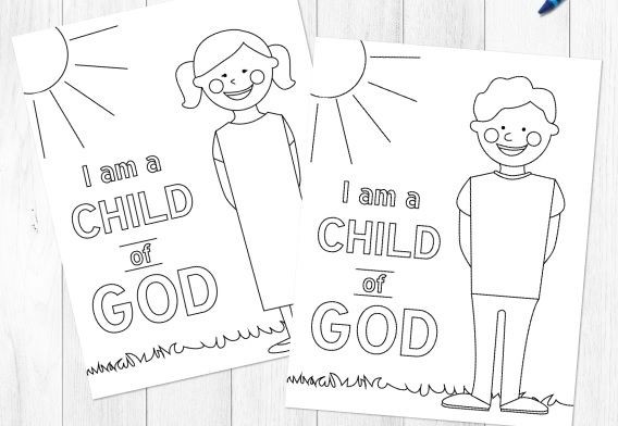 Child Of God Coloring Page
 I Am A Child God Coloring Page Part 3