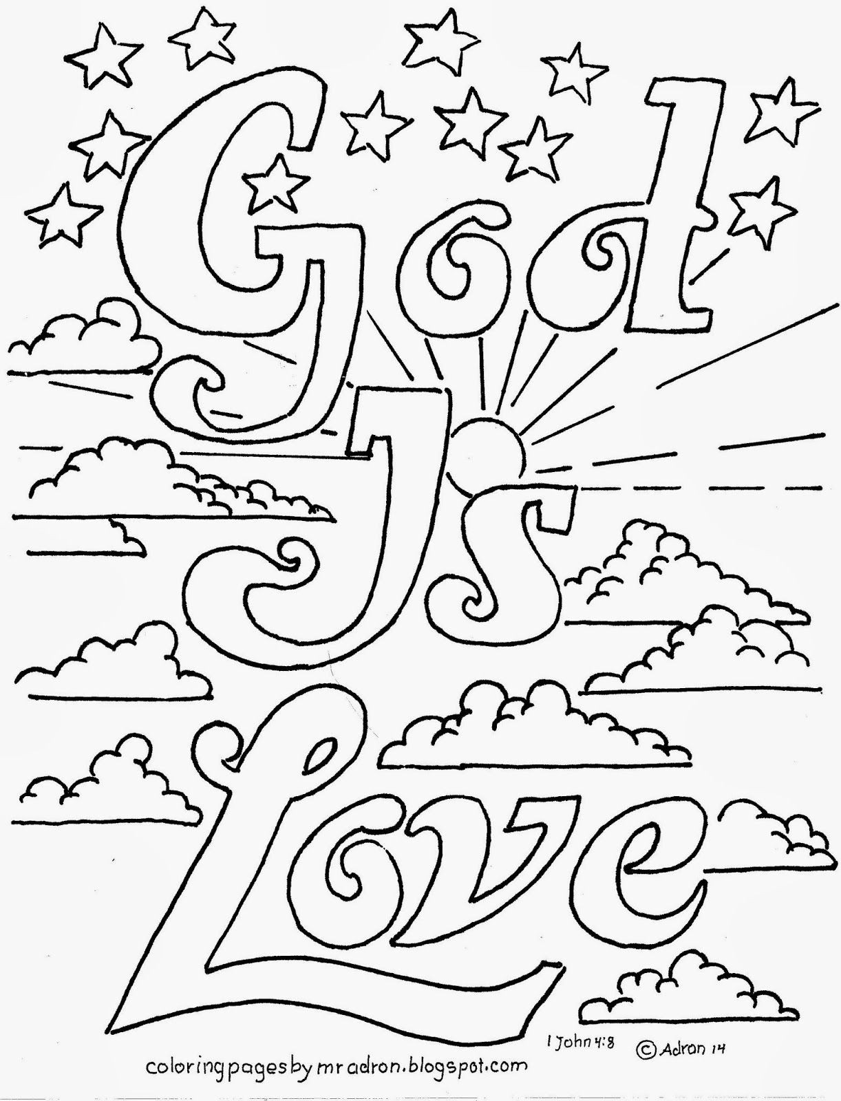 Child Of God Coloring Page
 Coloring Pages for Kids by Mr Adron God Is Love