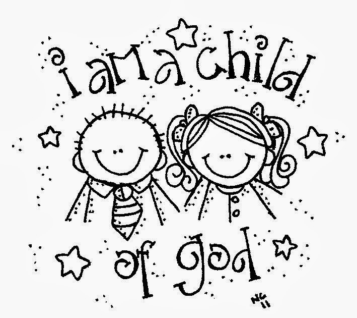Child Of God Coloring Page
 Melonheadz LDS illustrating I am a child of God