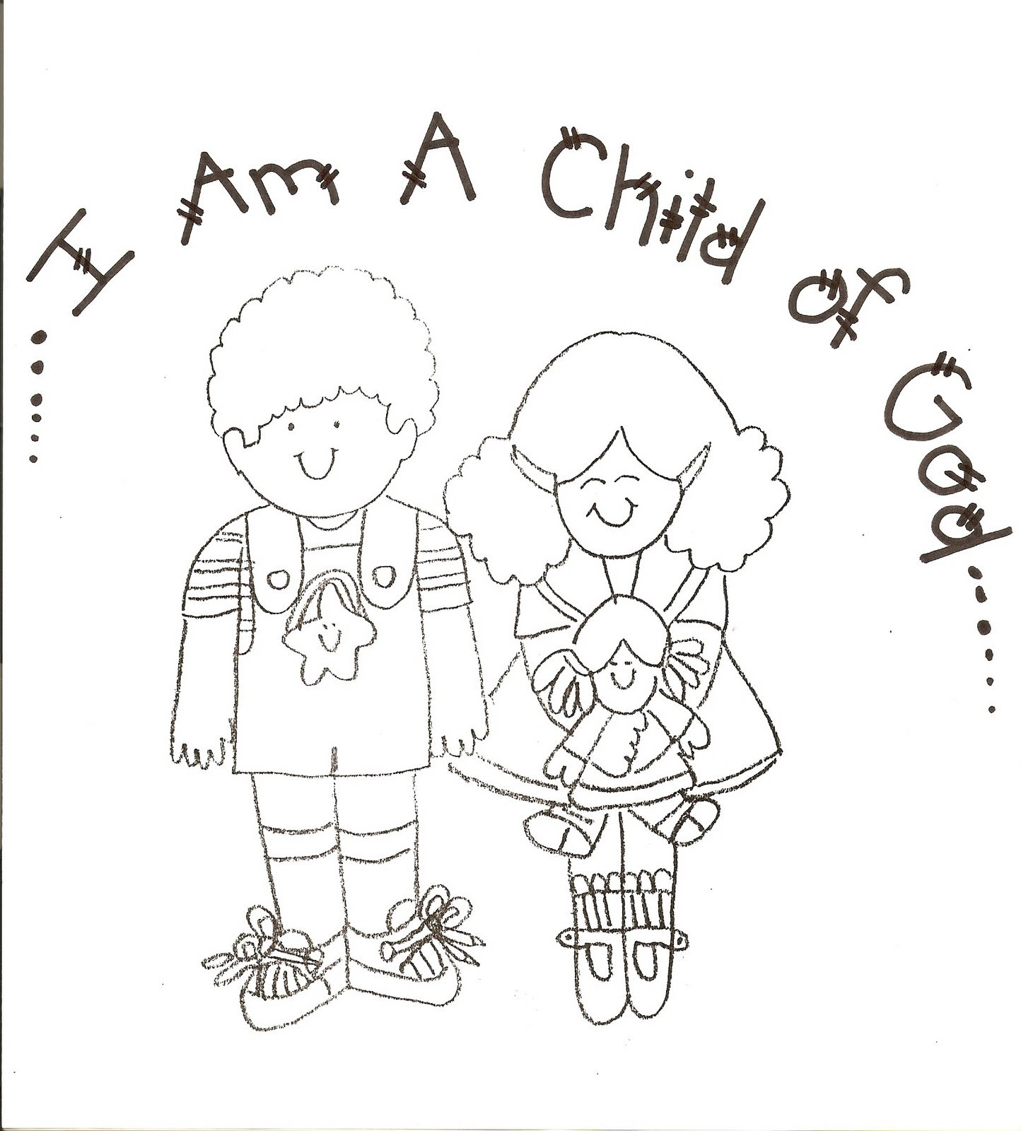 Child Of God Coloring Page
 Primary work Color Page Ideas for Nursery Teachers