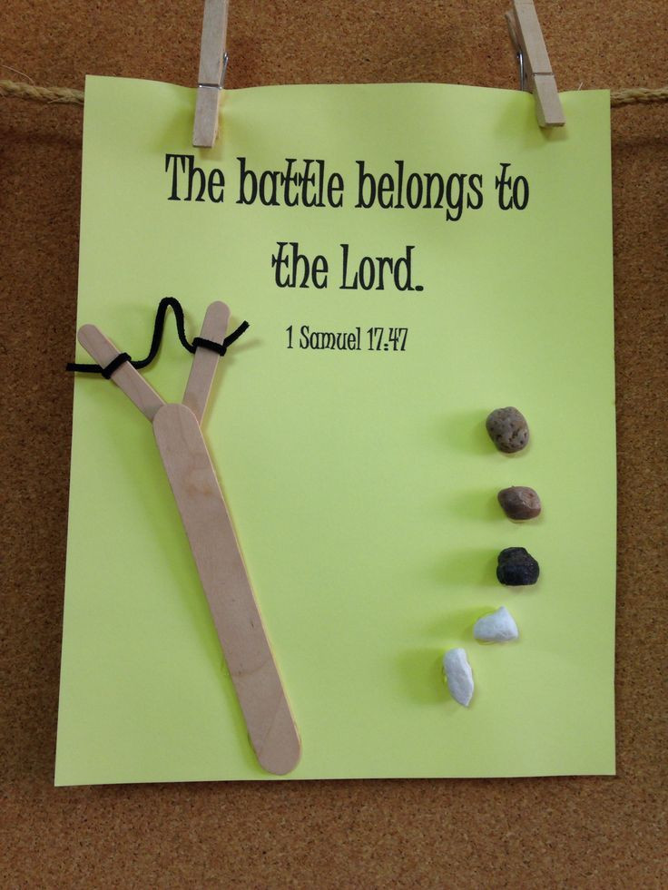 Children Bible Crafts
 hands on activities for david and goliath Google Search