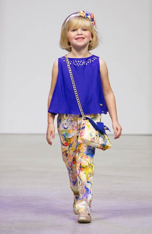 Children Fashion Modeling
 Kidswear Trends 2015 MIAMI FL OCTOBER 26 A model