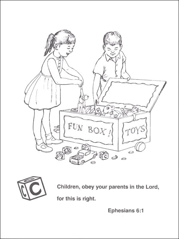 Children Obey Your Parents Coloring Page
 Children Obey Your Parents Coloring Pages