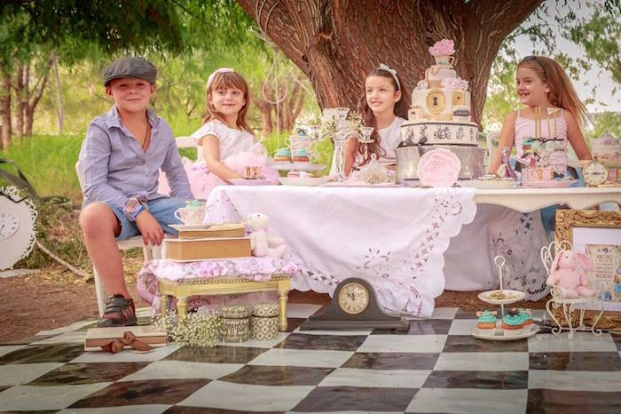 Childrens Tea Party Ideas
 Kara s Party Ideas Alice in Wonderland Tea Party Mad
