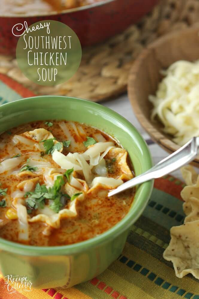Chili'S Southwest Chicken Soup
 Cheesy Southwest Chicken Soup Recipe Julie s Eats & Treats