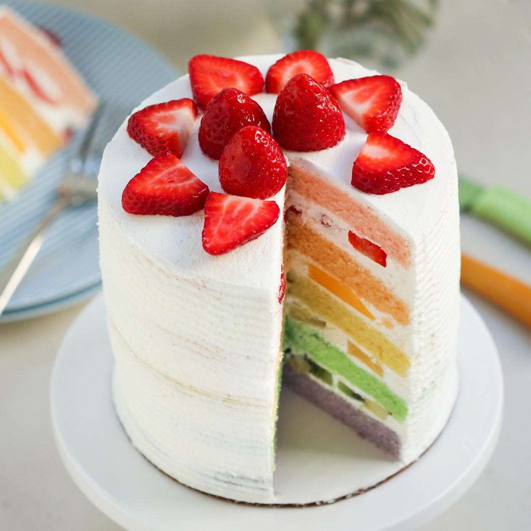 Chinese Birthday Cake Recipe
 Thirsty For Tea Chinese Bakery Rainbow Cake