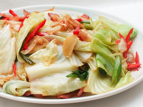 Chinese Cabbage Recipe
 Chinese Spicy and Sour Stir Fried Cabbage With Bacon