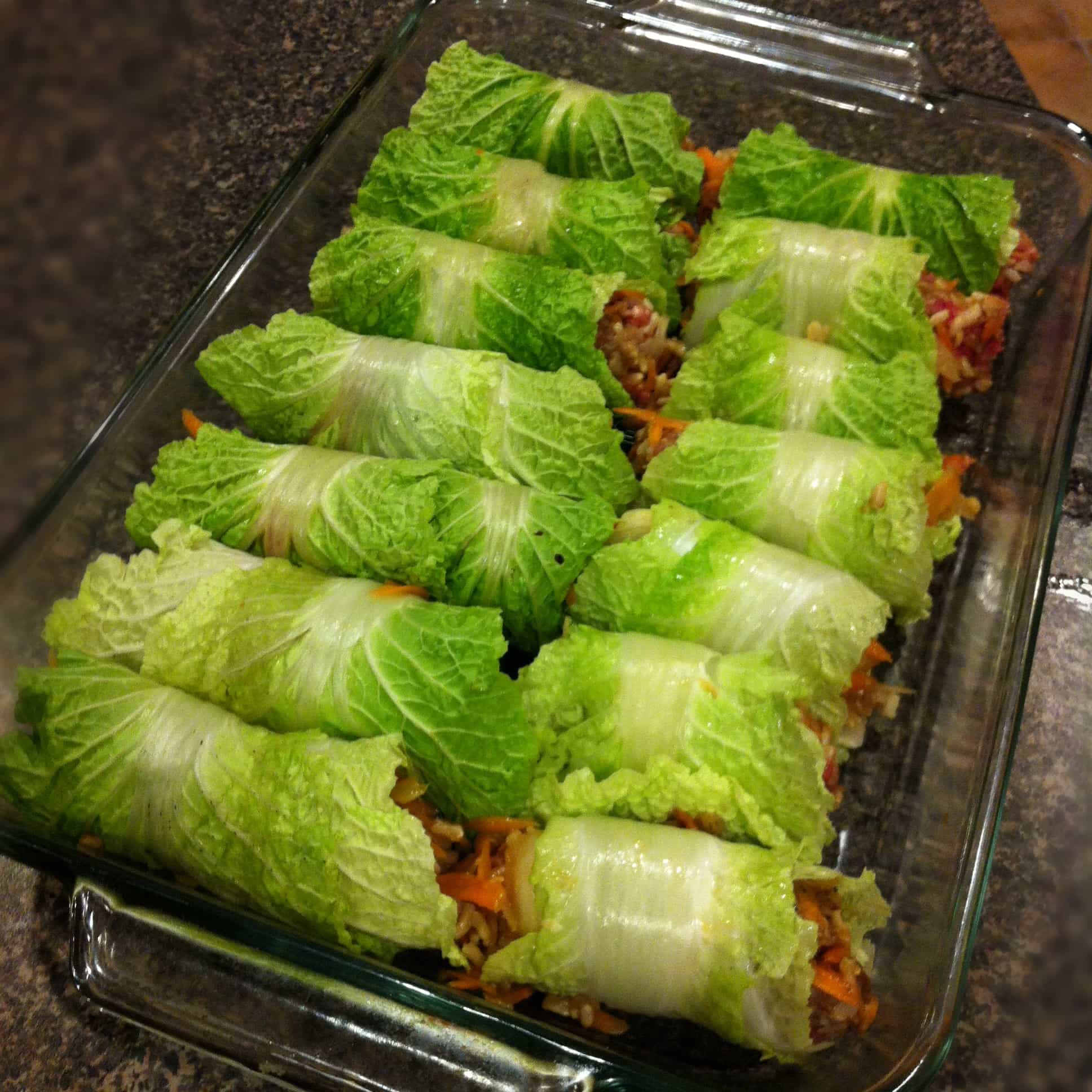 Chinese Cabbage Recipe
 Asian Stuffed Napa Cabbage Rolls