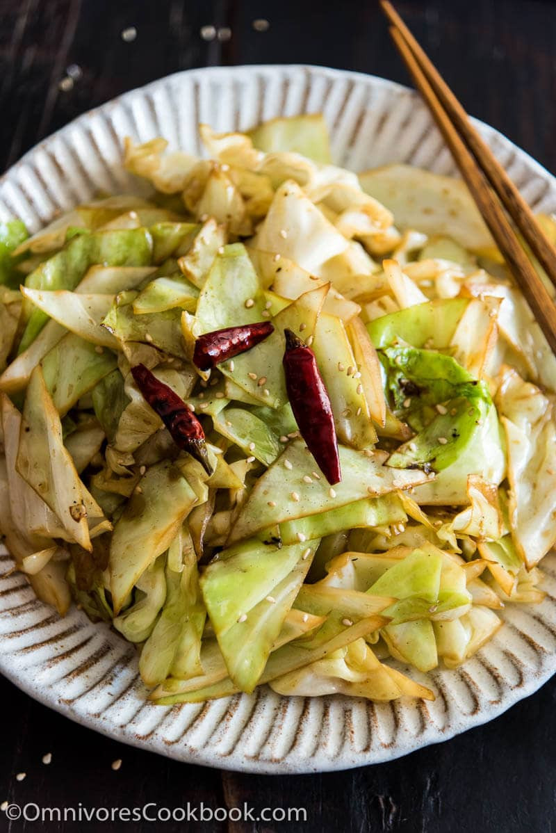 Chinese Cabbage Recipe
 Chinese 4 Ingre nt Fried Cabbage