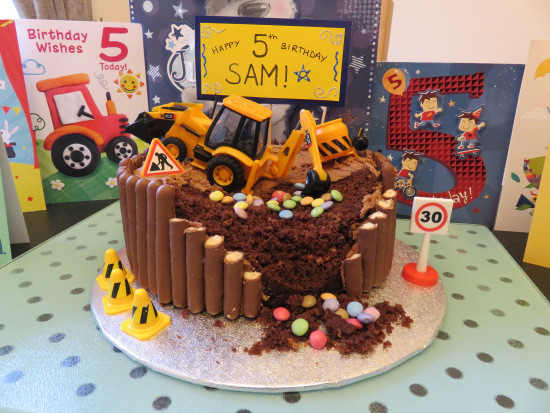 Chocolate Birthday Cake Recipes For Kids
 Kid’s building site digger chocolate birthday cake