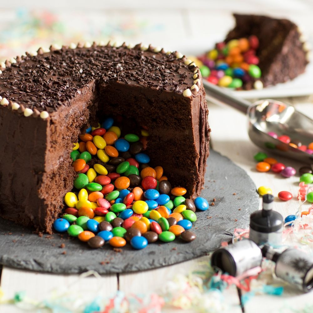 Chocolate Birthday Cake Recipes For Kids
 Trick or Treat Chocolate Piñata Cake Recipe