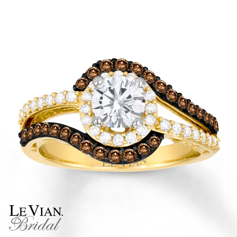 Chocolate Diamond Engagement Ring
 Kay LeVian Chocolate Diamonds 1 ct tw Engagement Ring
