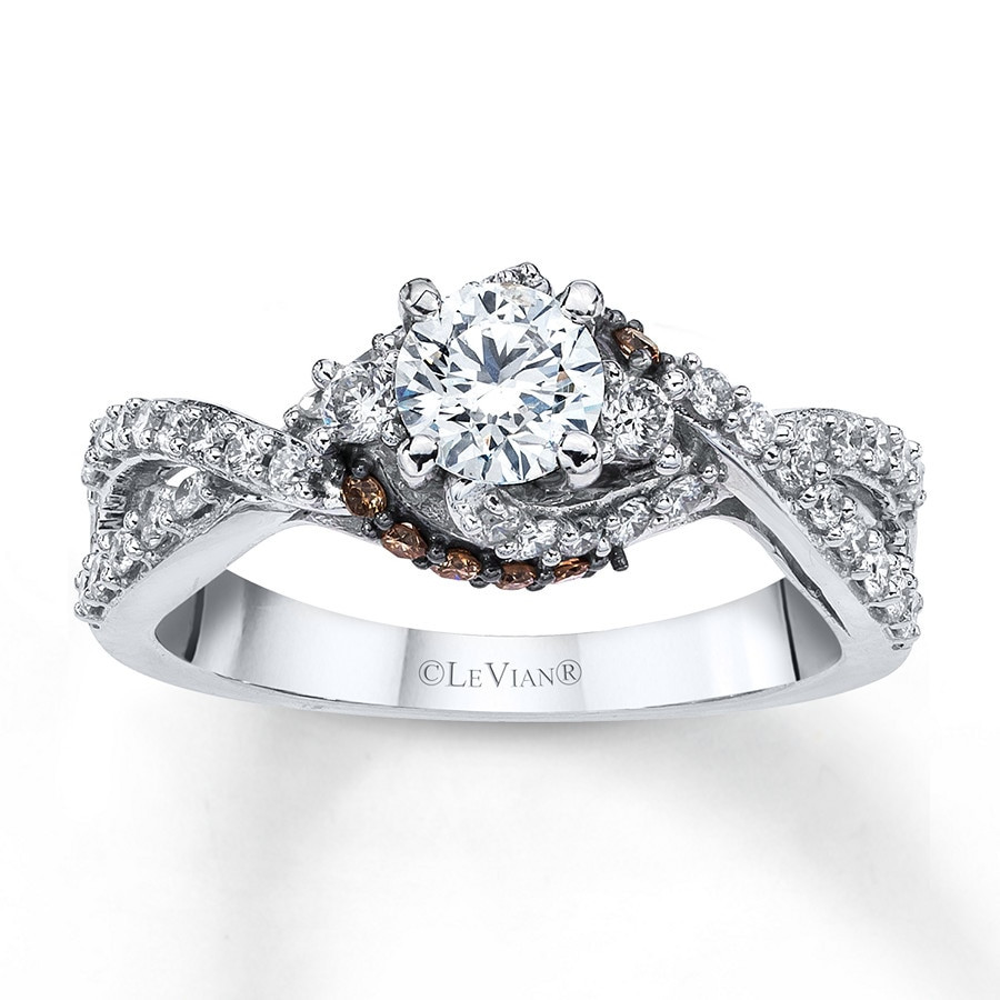 Chocolate Diamond Engagement Ring
 Le Vian Diamond Engagement Ring 7 8 ct tw 14K Vanilla Gold