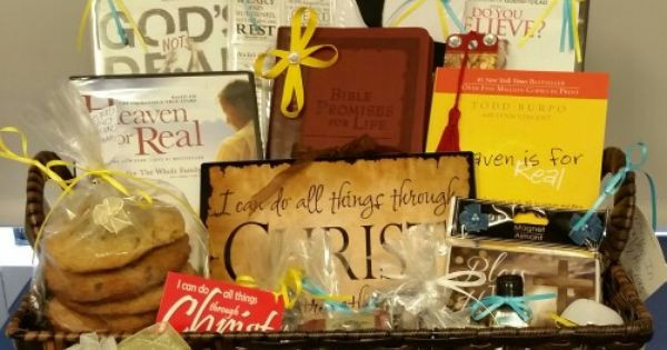 Christian Gift Baskets Ideas
 Christian Gift Basket Made this for a Friend