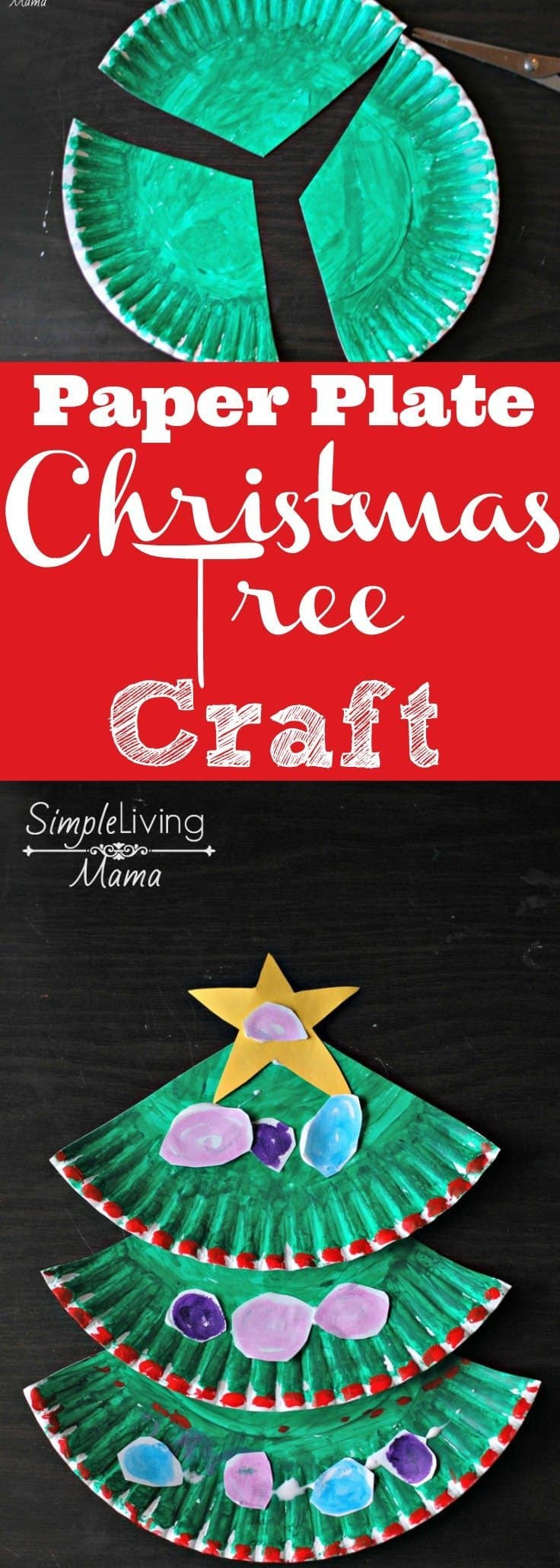 Christmas Art Projects For Toddlers
 Paper Plate Christmas Tree Craft Simple Living Mama