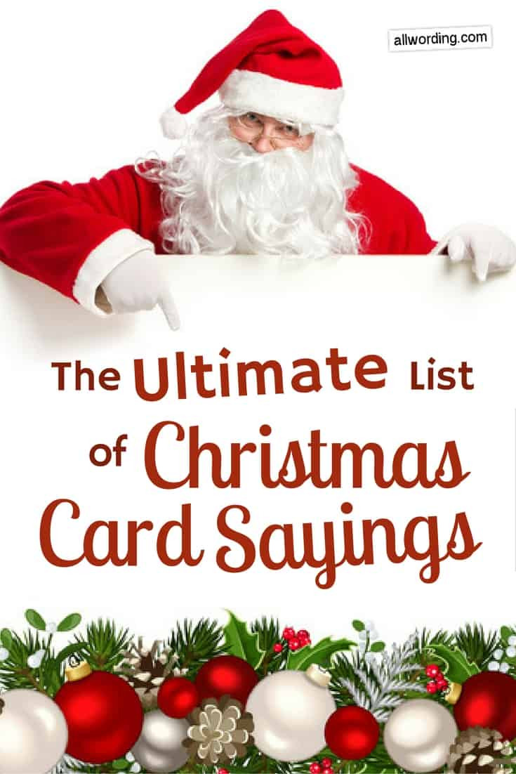Christmas Card Greetings Quotes
 The Ultimate List of Christmas Card Sayings AllWording