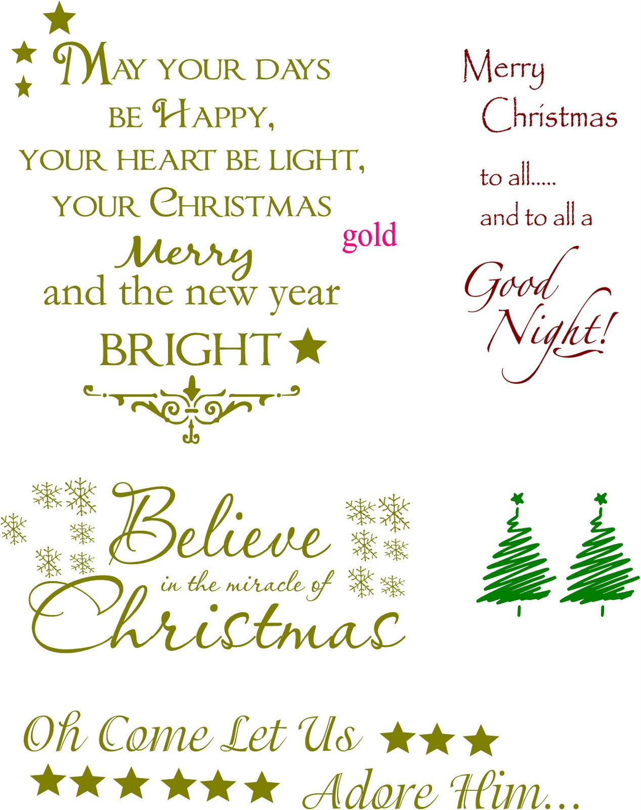 Christmas Card Greetings Quotes
 Vinyl Lettering by Susie Christmas Ideas