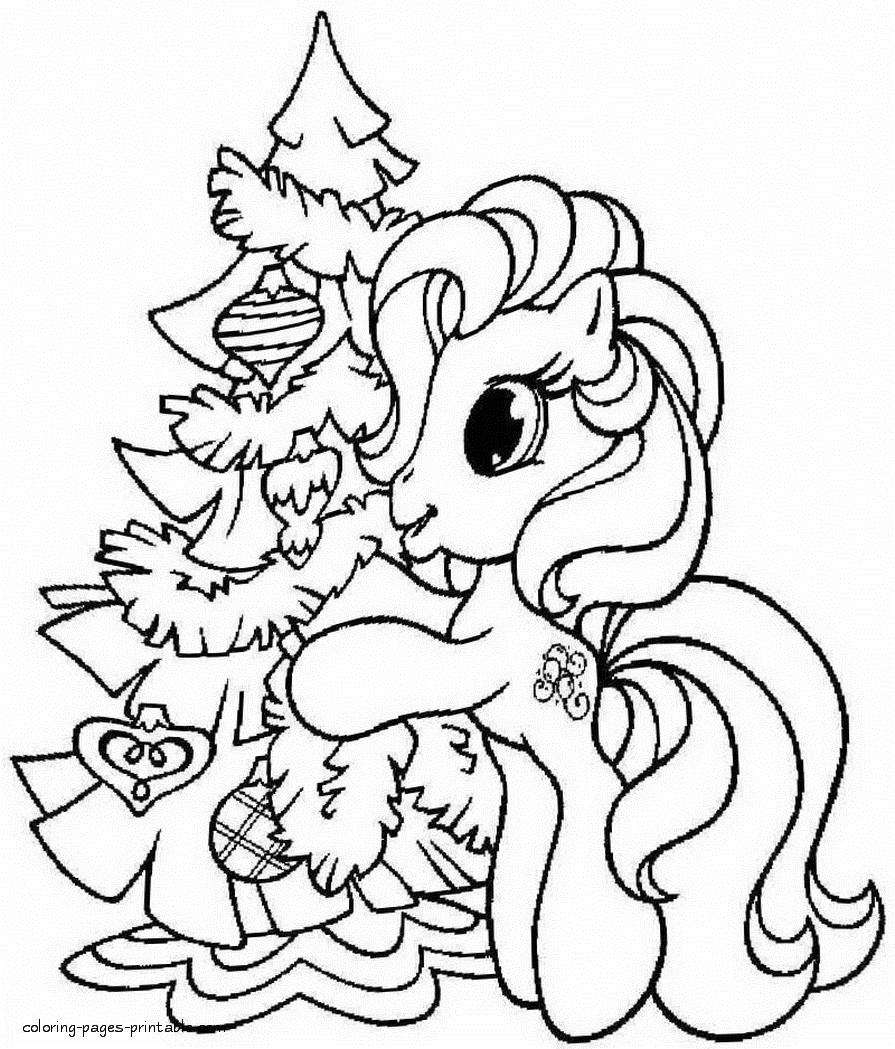 Christmas Coloring Pages For Girls
 Christmas Coloring Pages A Little Girl Coloring Home