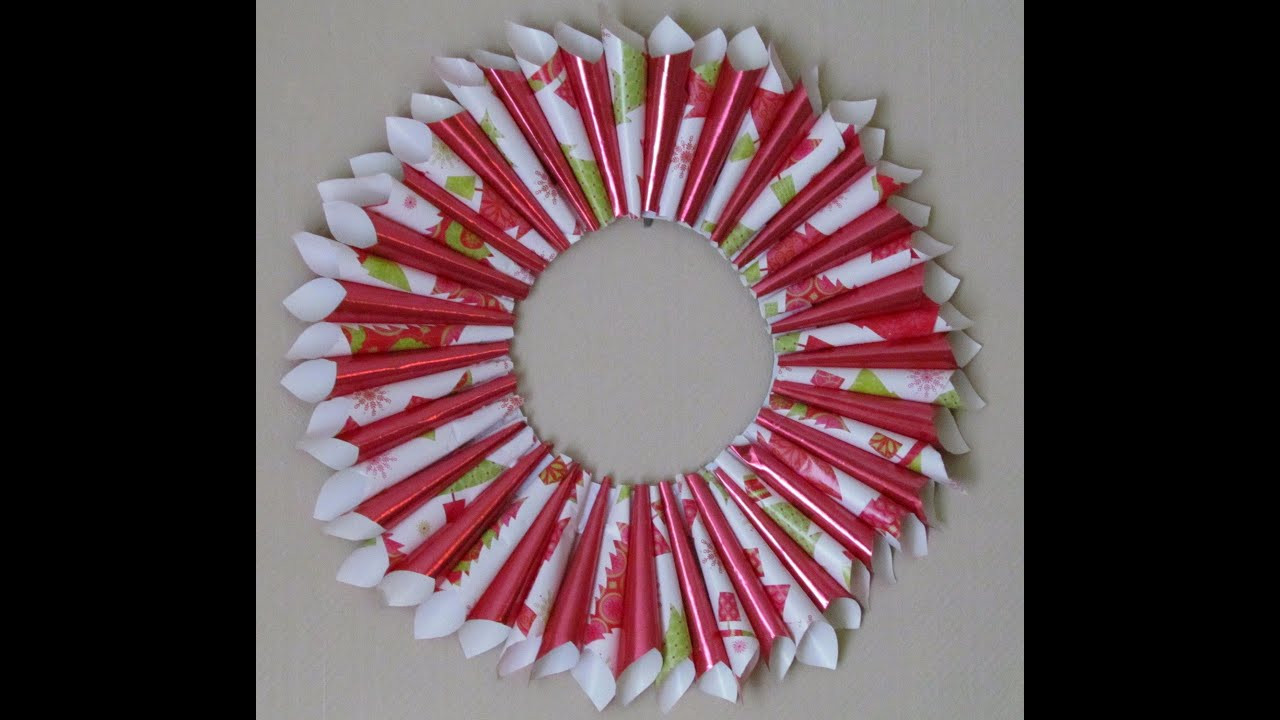Christmas Decoration Craft Ideas
 DIY Christmas Wreath Holiday Gift Wrap Wreath Arts & Craft