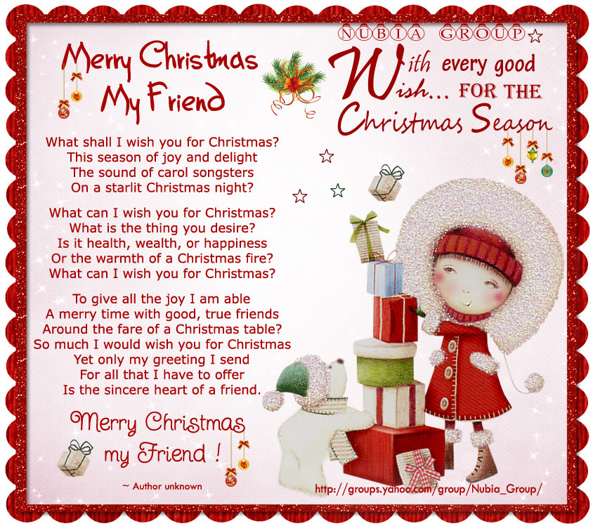 Christmas Friendship Quotes
 Christmas Quotes For Friends QuotesGram