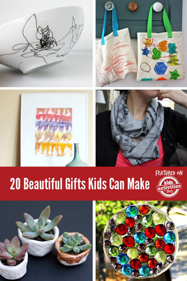 Christmas Gift Child Can Make
 20 Beautiful Gifts Kids Can Make