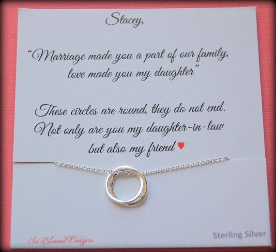 Christmas Gift Ideas For Daughter In Laws
 Gift for new daughter in law From mother in law daughter