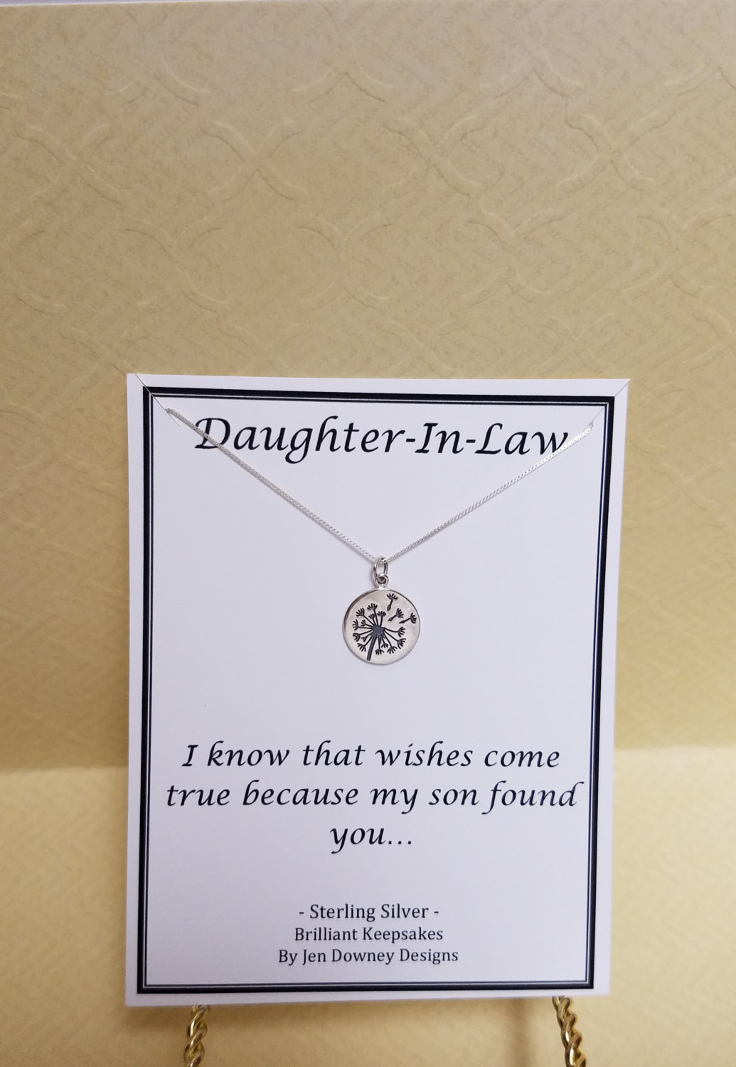 Christmas Gift Ideas For Daughter In Laws
 Daughter In Law Gift Idea Wishes e True Sterling Silver