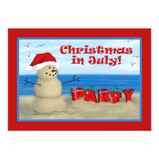 Christmas In July Party Ideas
 Christmas in July Party invitations