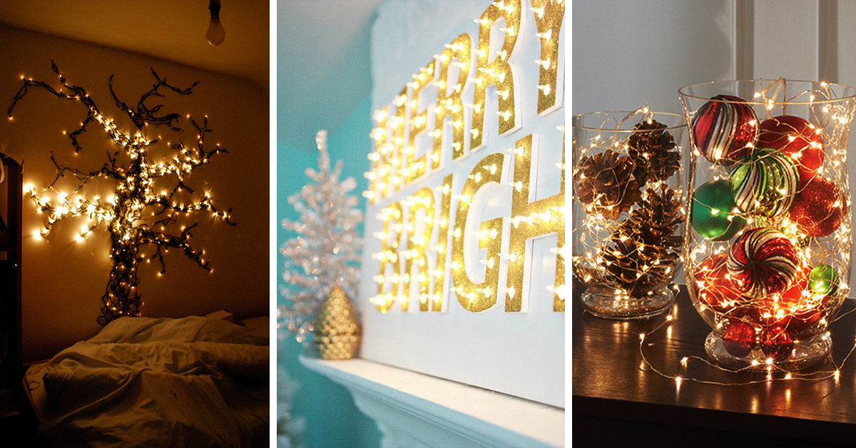 Christmas Light Decorations Indoor
 50 Trendy and Beautiful DIY Christmas Lights Decoration
