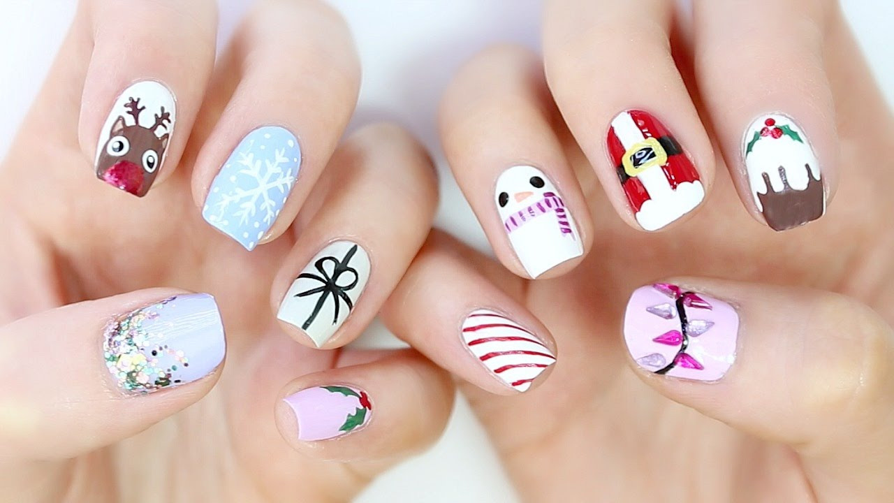 Christmas Nail Designs Pictures
 10 EASY Christmas Nail Designs