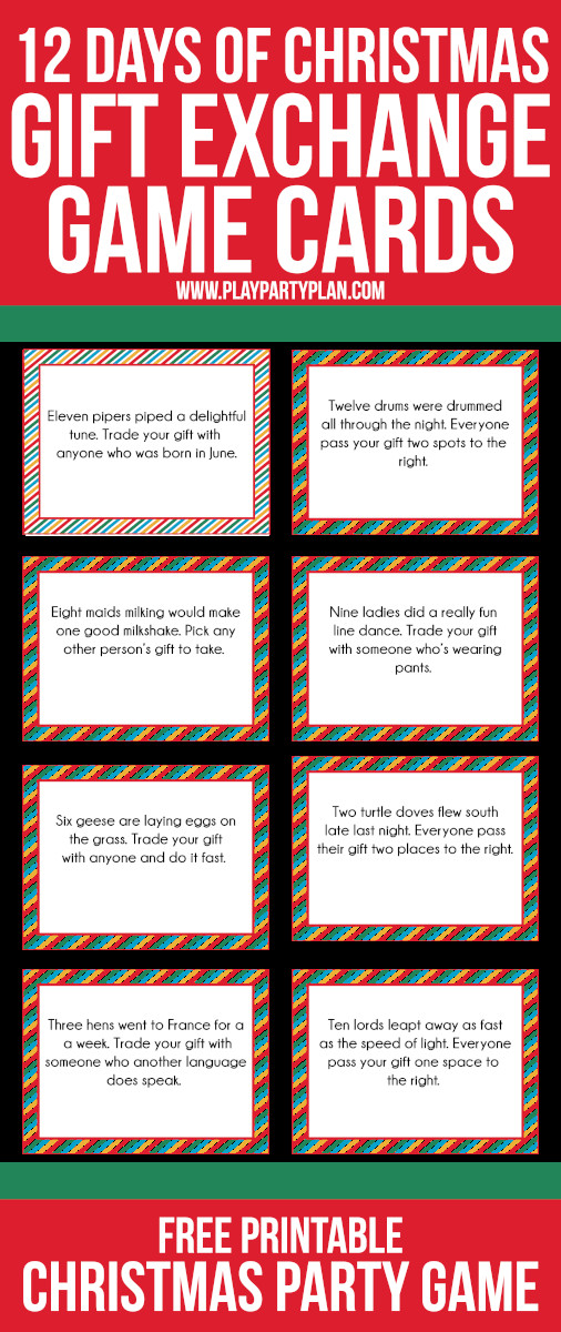 Christmas Party Game Ideas For Work
 Love this fun twist on traditional t exchange games