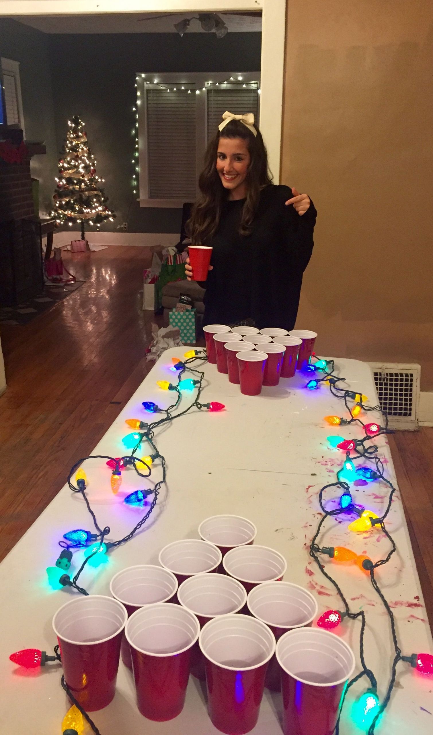 Christmas Party Themes Ideas For Adults
 Making the beer pong table festive TSM
