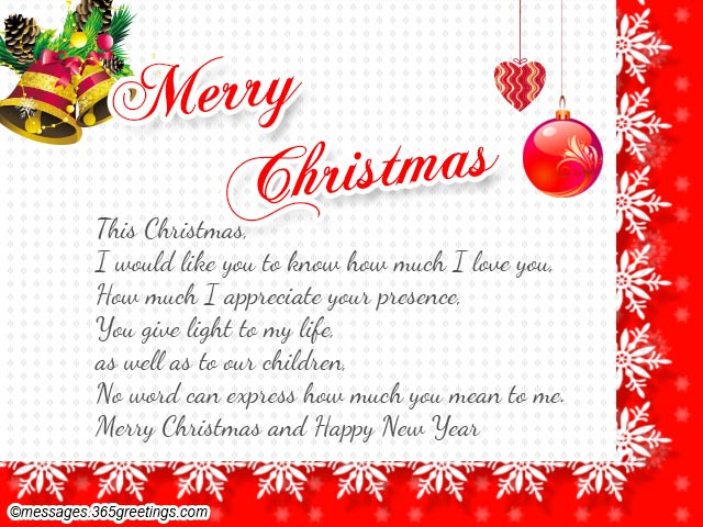 Christmas Quotes For Husbands
 Christmas Messages for Wife 365greetings