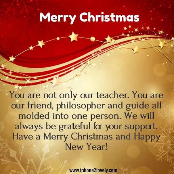 Christmas Quotes For Teachers
 Christmas Messages For Teachers