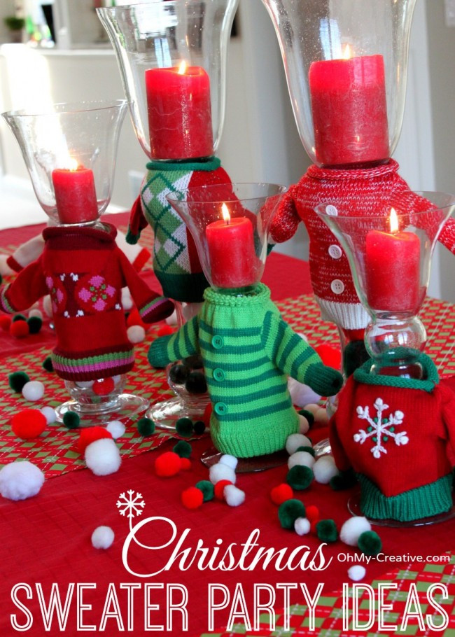 Christmas Sweater Ideas For A Party
 Ugly Christmas Sweater Party Ideas Oh My Creative