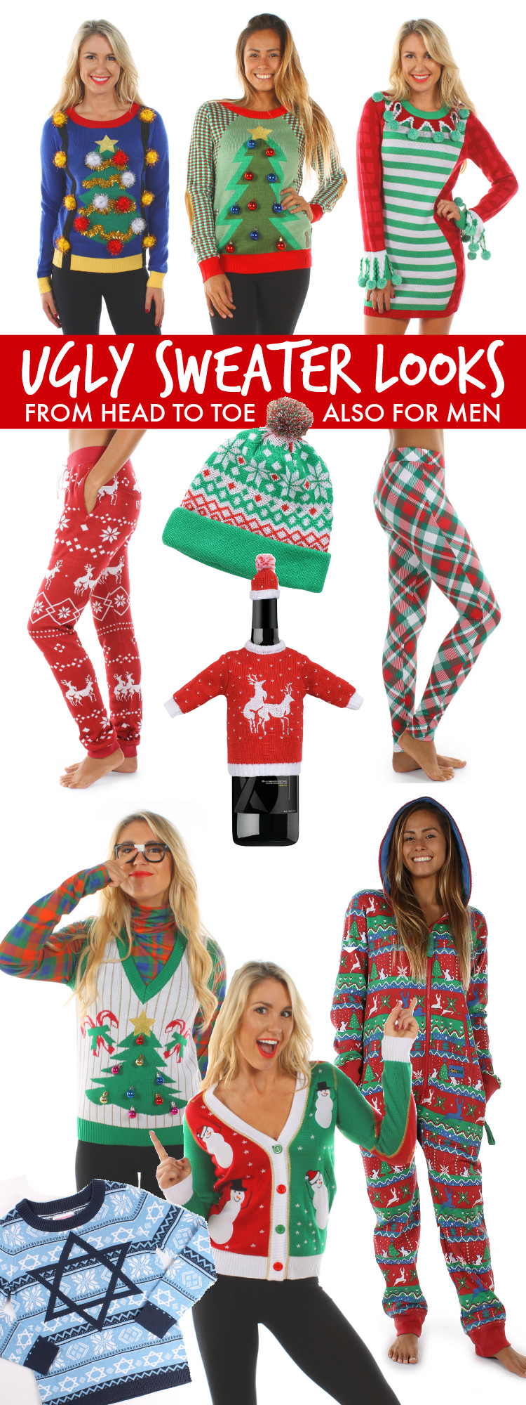 Christmas Sweater Ideas For A Party
 Ugly Christmas Sweater Party Looks Oh My Creative