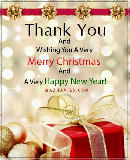 Christmas Thank You Quotes
 MAZHAVILS GREETINGS