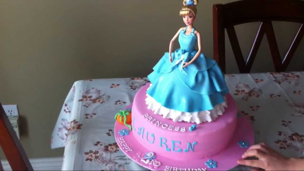 Cinderella Birthday Cake
 Cinderella Princess Doll Birthday Cake