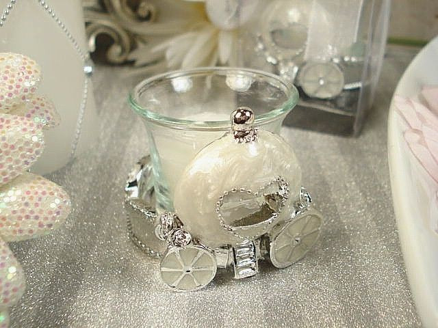 Cinderella Wedding Favors
 Cinderella Fairytale Carriage Tea Light Candle Holder