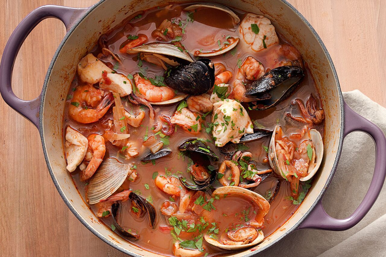 Cioppino Seafood Stew
 Cioppino Seafood Stew With Gremolata Toasts Recipe by