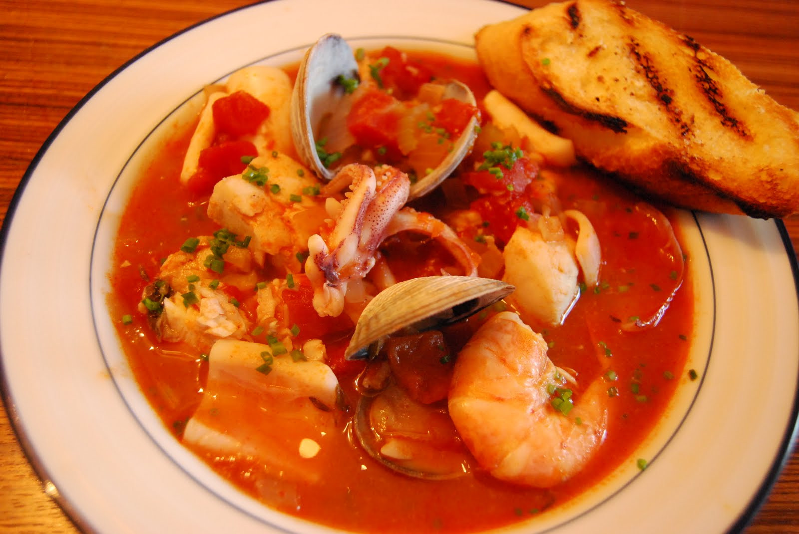 Cioppino Seafood Stew
 EAT Everyday Cioppino with Clams Cod Shrimp and Squid