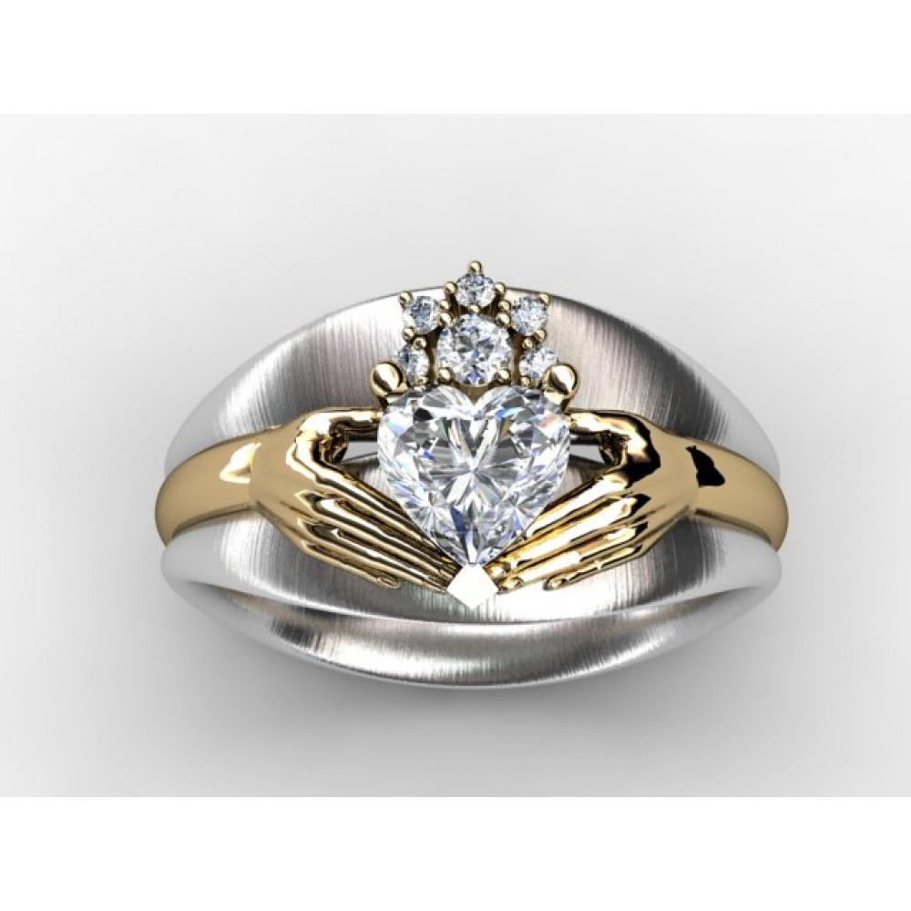 Claddagh Wedding Ring
 Elegant claddagh engagement and wedding ring sets Matvuk
