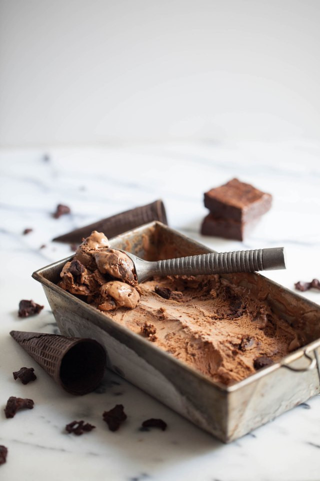 Clean Eating With A Dirty Mind
 Chocolate Fudge Brownie Ice Cream
