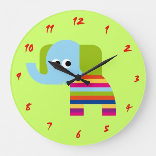 Clock For Kids Room
 Cute Elephant Clock for Nursery or Kids Room