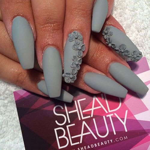 Coffin Nail Designs Matte
 22 Matte Coffin Nails Ideas Get Ready to Steal the Show