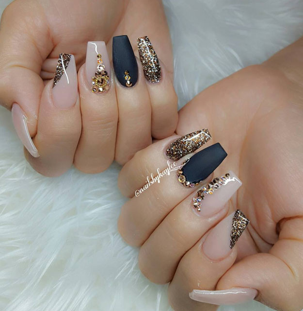 Coffin Nail Designs Matte
 Most Popular Coffin Nail Designs To Try Yourself