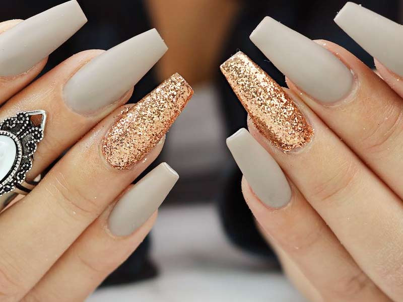 Coffin Nail Designs Matte
 30 Coffin Nail Designs You’ll Want to Wear Right Now