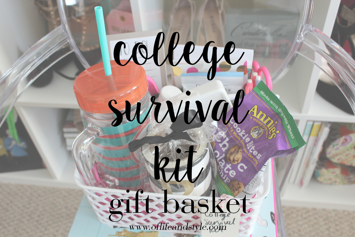 College Girlfriend Gift Ideas
 of life and style College Survival Kit Gift Basket